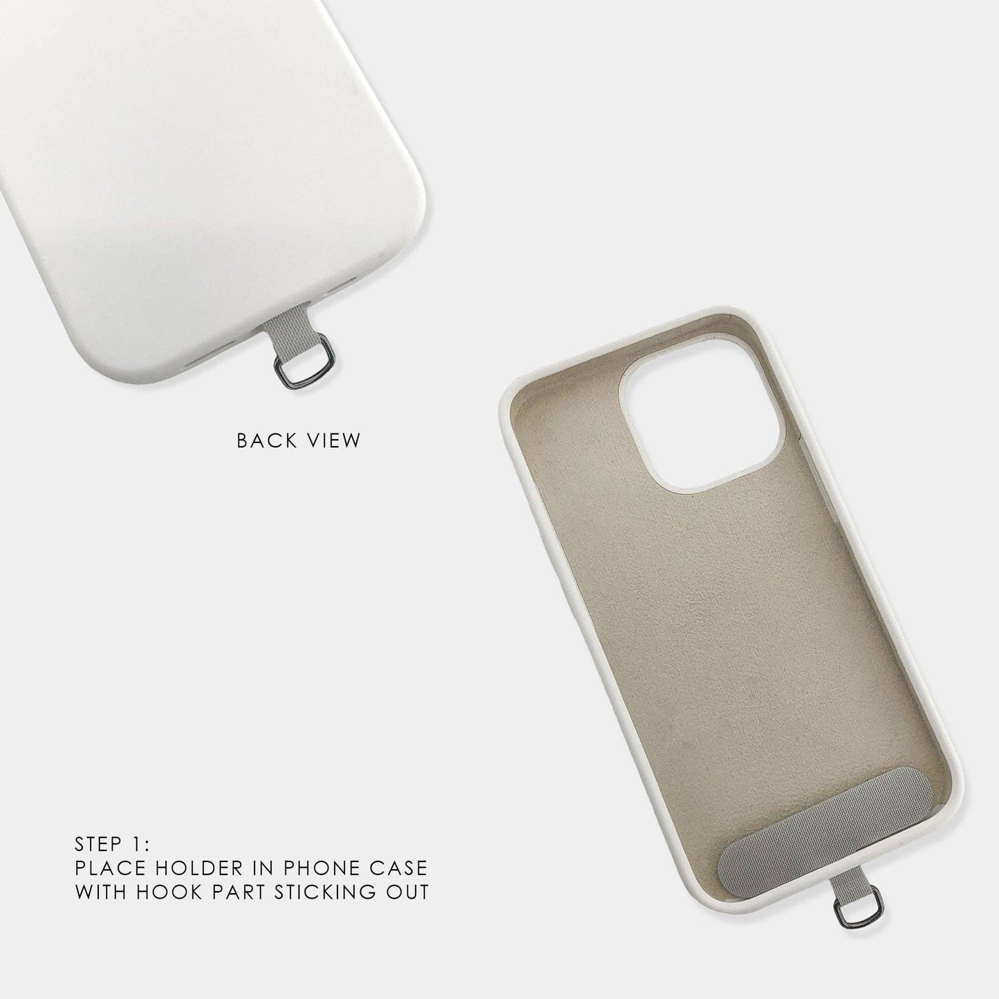 Long Faux Vegan Leather Phone Chain