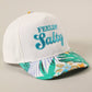 Feelin' Salty Letter Embroidery Floral Trucker Hat