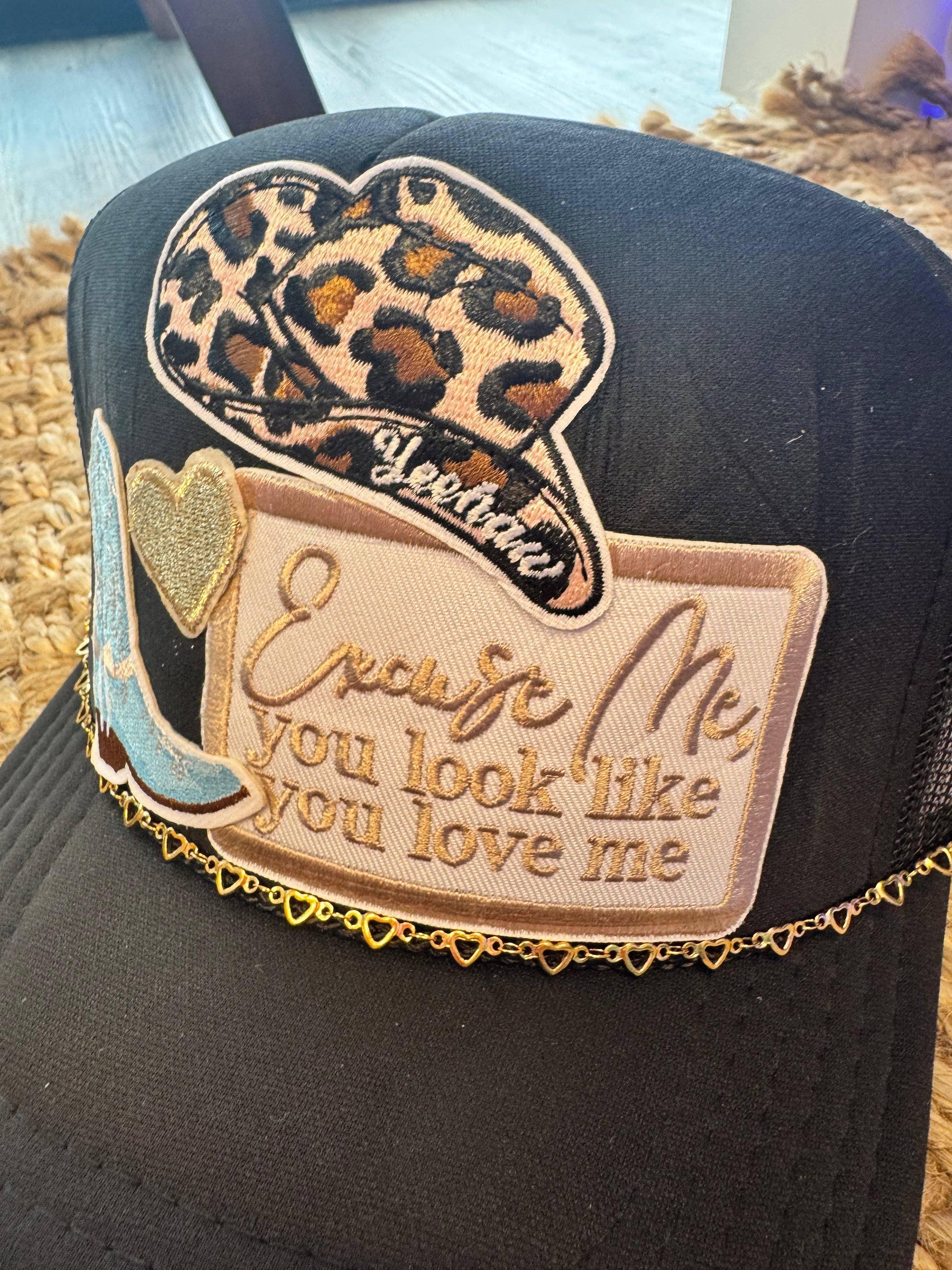 Excuse Me You Look Like You Love Me Cowgirl Trucker Hat - Southern Sassy Boutique
