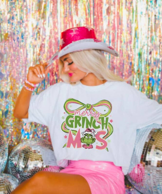 Merry Grinchmas Graphic Tee   - Southern Sassy Boutique