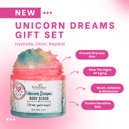 Unicorn Gift Set - 3-in-1 Body Scrub & Unicorn Body Butter