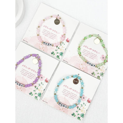 Soft Tone Beads MAMA Inpirational Bracelet
