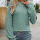 Ribbed Knit Long Sleeve Top