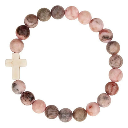Stone Cross & Bead Bracelets - Southern Sassy Boutique