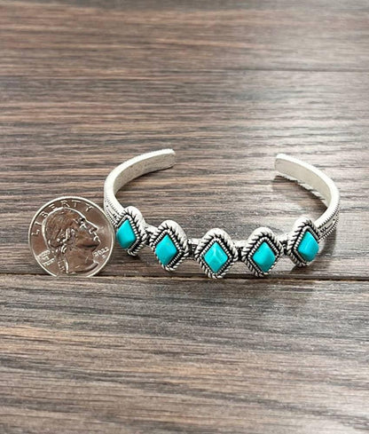 711320, Turquoise Cuff Bracelet - Southern Sassy Boutique