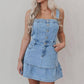 Chic Sleeveless Denim Dress For Women