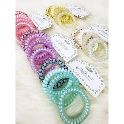 Assorted Mix Design Spiral Hair Ties - Southern Sassy Boutique