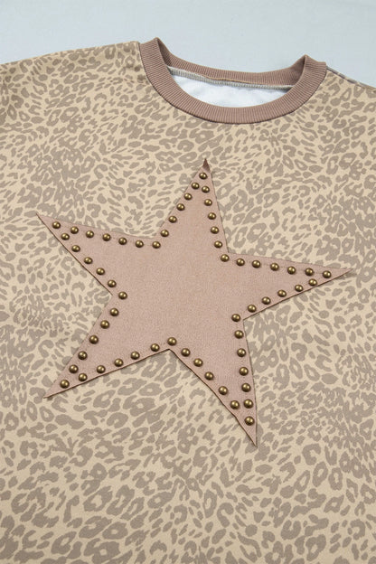 Leopard Star Print Two Piece Set
