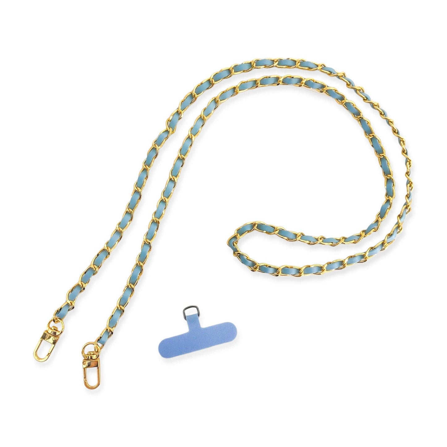 Long Faux Vegan Leather Phone Chain