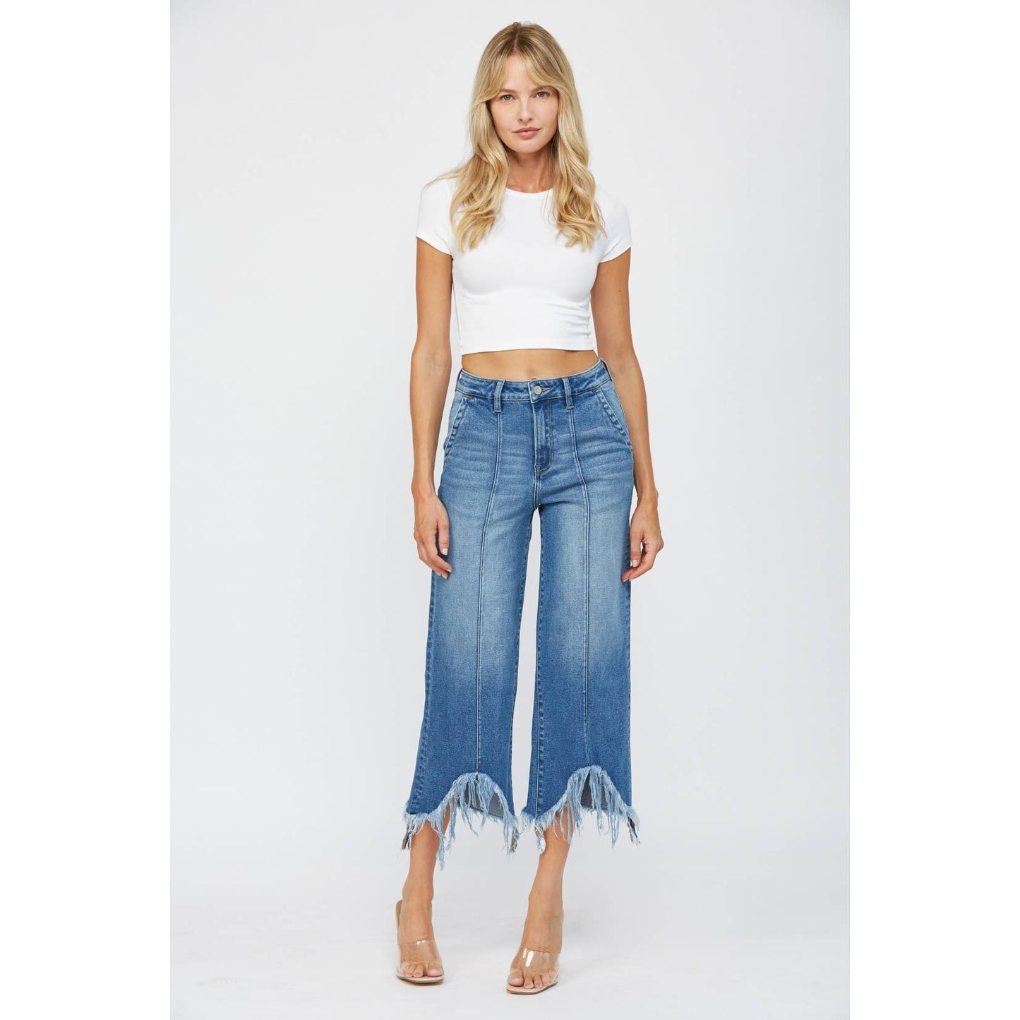 HIGH RISE CROPPED WIDE LEG