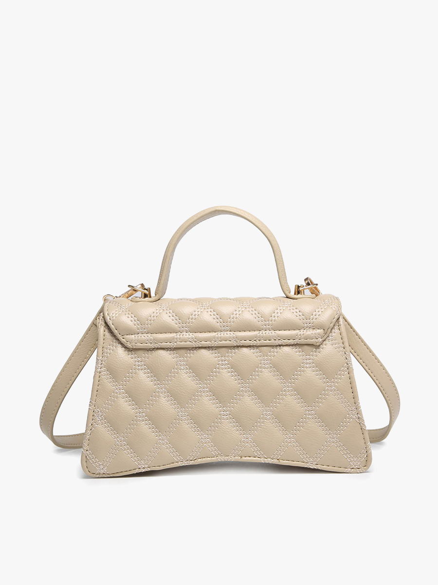 Leona Quilted Lion Head Satchel
