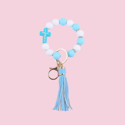 Cute Cross Keychain - Southern Sassy Boutique