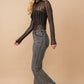 Destressed Bottom Edge w/ Rhinestone Jeans
