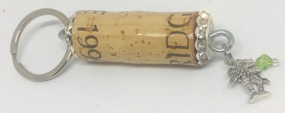 Palm Tree Charm Rhinestone Design Keychain - Southern Sassy Boutique