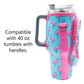 40 oz Tumbler "Handle" Bag - Flamingos