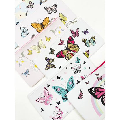 Butterfly Design Printed Cosmetic Pouch - Southern Sassy Boutique