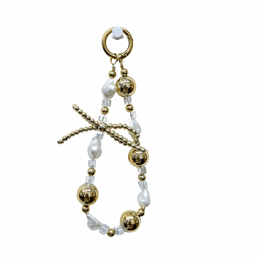 Pearl Phone Charm Strap Keychain