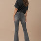 High Rise Crop Boot Denim