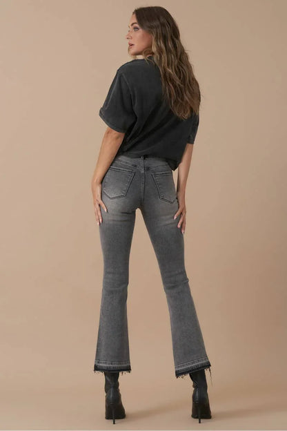 High Rise Crop Boot Denim - Southern Sassy Boutique