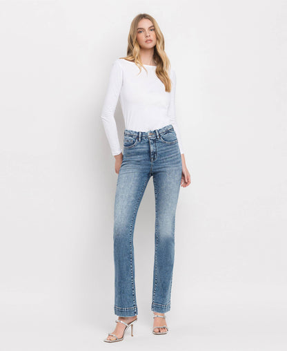 TUMMY CONTROL HIGH RISE BOOTCUT JEANS - Southern Sassy Boutique