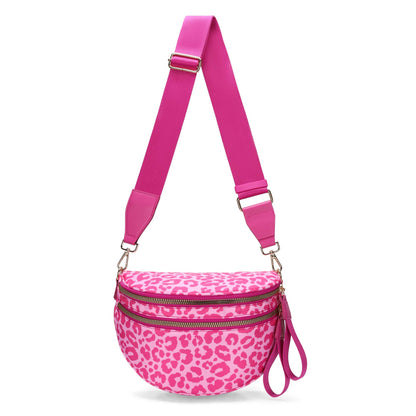 Paulina Nylon Waterproof Multi-Compartment 10" Crossbody Bag