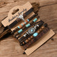 Western Bull Skull Turquoise Beading Bracelet