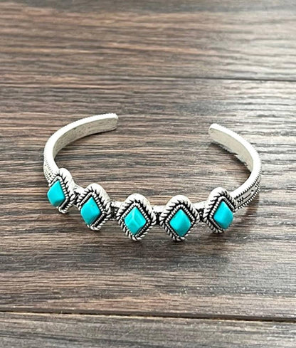 711320, Turquoise Cuff Bracelet - Southern Sassy Boutique