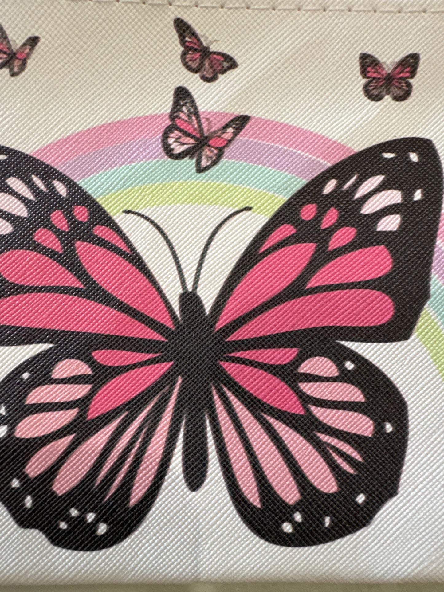 Butterfly Design Printed Cosmetic Pouch - Southern Sassy Boutique