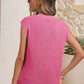 Western Cowboy Embroidery Round Neck Sleeveless Sweater