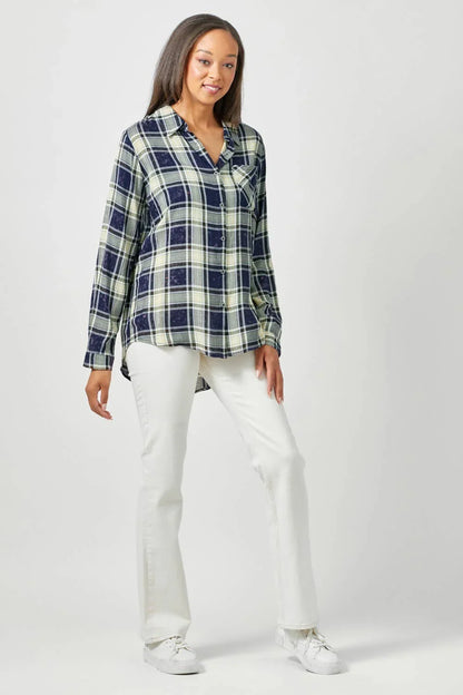Plaid Button Down Shirt - Southern Sassy Boutique