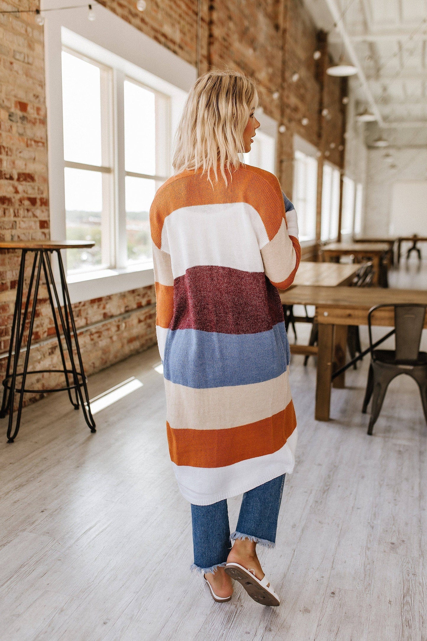 Knit Color Block Cardigan