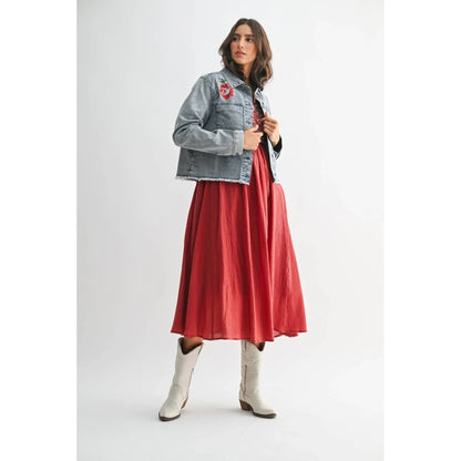 STYLISH EMBROIDERED DENIM JACKET - Southern Sassy Boutique