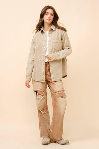 High Luxury Embellished Sparkle Stone Stripe Jacket - Southern Sassy Boutique