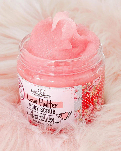 6.7oz Love Flutter Body Scrub | Body Wash | Moisturizer