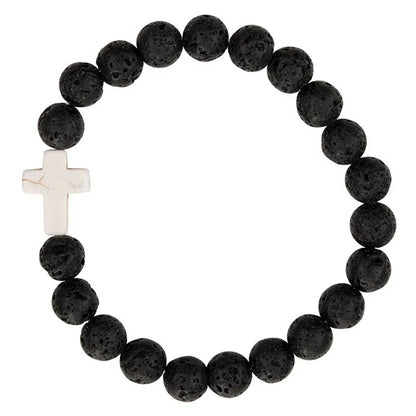 Stone Cross & Bead Bracelets - Southern Sassy Boutique