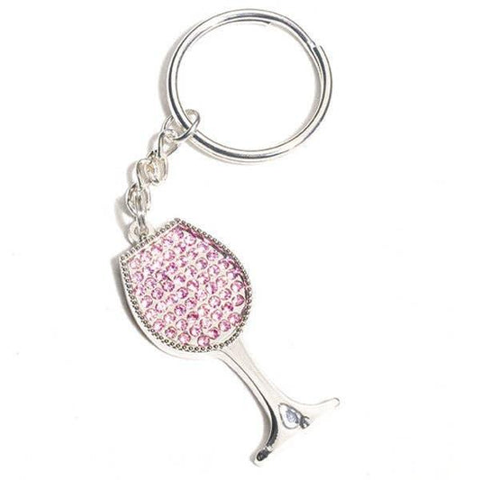 Keychain - Pink Rhinestone - Southern Sassy Boutique