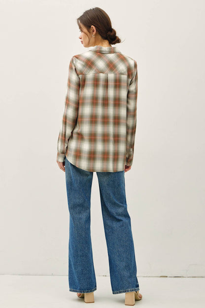 ROBERTSON PLAID LONGSLEEVE BUTTON UP SHIRT