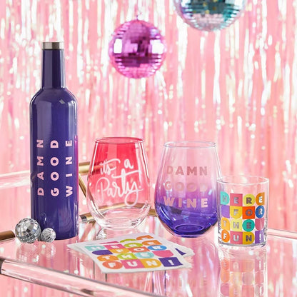 Jumbo Stemless Wine Glass - It's a Party - Southern Sassy Boutique