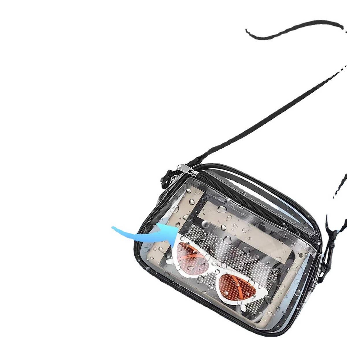 Transparent Waterproof Crossbody Bag