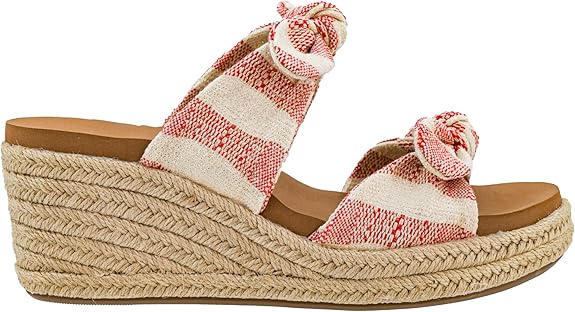 Corkys-Tie the Knot Wedge Natural Stripe