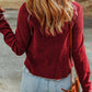 Waffle Knit Long Sleeve Top