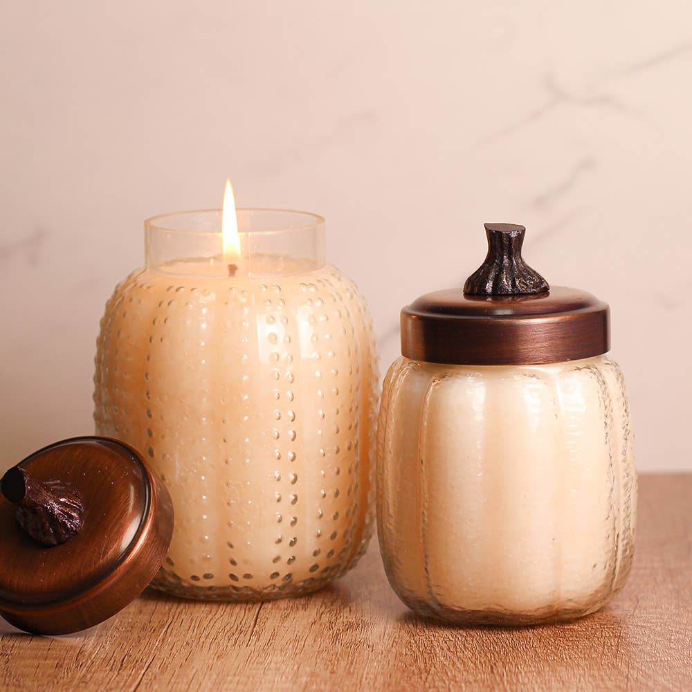 Pumpkin Large Candle (26oz.) – Honey Pear Cider