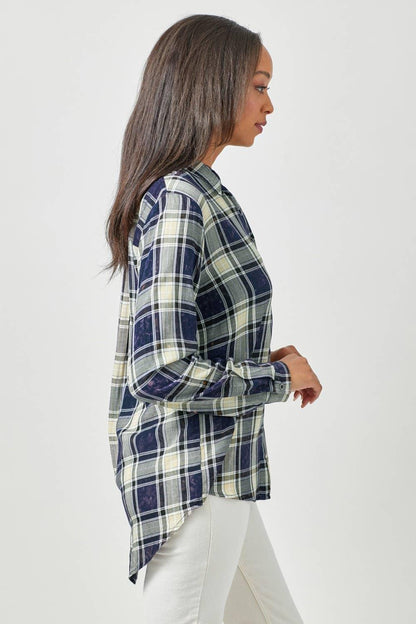 Plaid Button Down Shirt - Southern Sassy Boutique