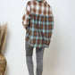 Collard Flannel Mix Dolmen Shirt