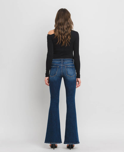 MID RISE SUPER FLARE JEANS - Southern Sassy Boutique