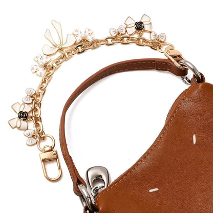 Elegant Pearl Flower Pendant Bag Extender Chain DP25H629