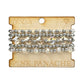 Crystal and silver bead bracelet set