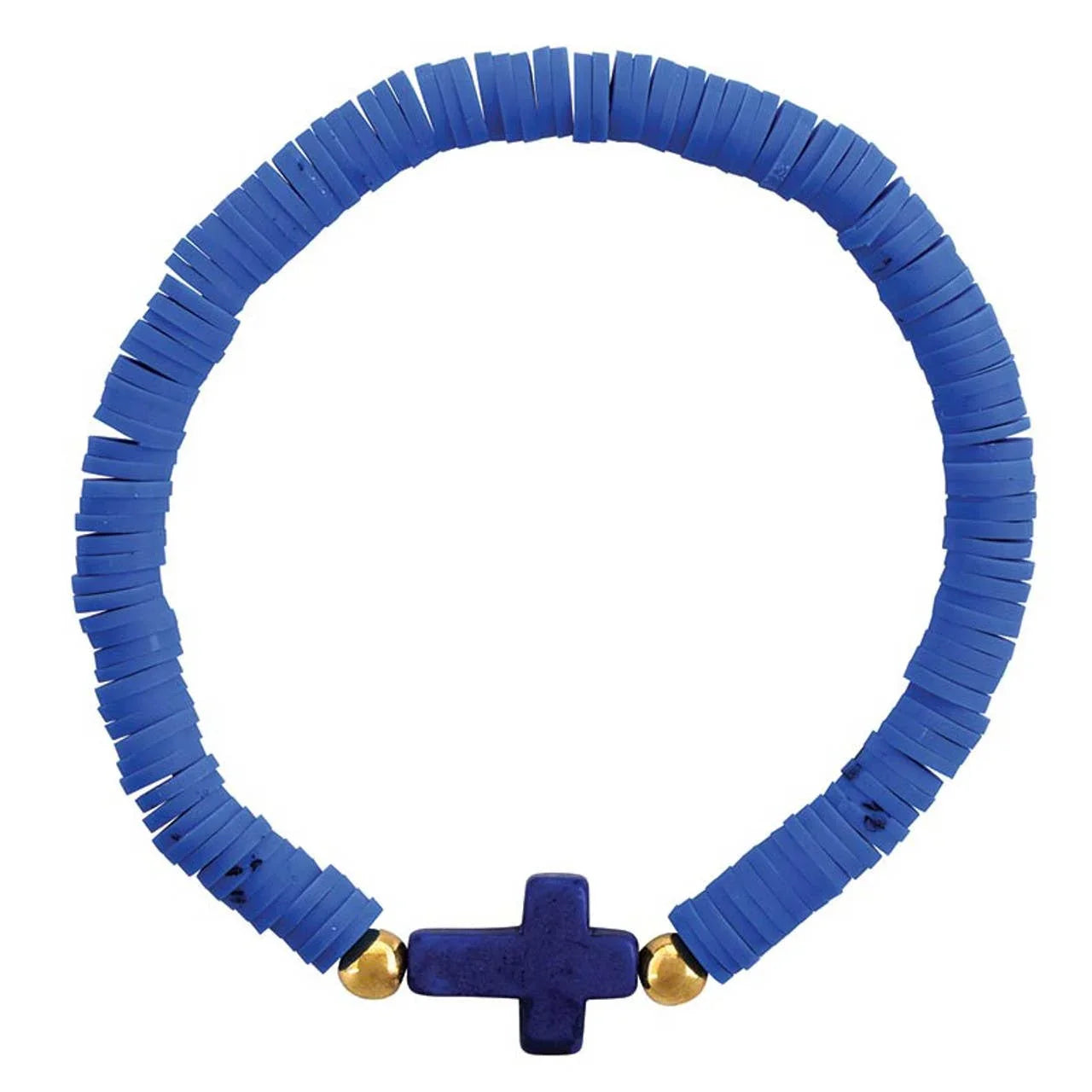 Ceramic Cross Elastic Bracelets - Southern Sassy Boutique