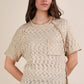 Solid Casual Knit Top with Patch Pocket