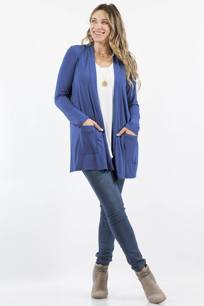 Plus Slouchy Pocket Open Cardigan